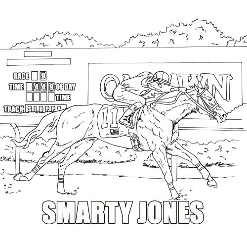 Amazing Race Horse coloring page