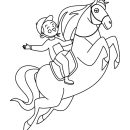 Cartoon Race Horse coloring page