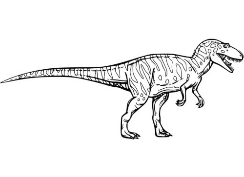 Free Printable Allosaurus coloring page