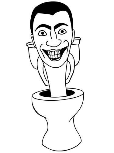 Free Skibidi Toilet coloring page