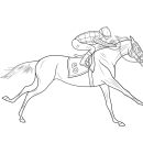 Good Racing Horse coloring page