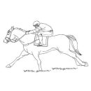 Great Race Horse coloring page