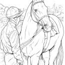 Great Racehorses coloring page