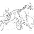 Harness Racing coloring page