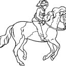 Lovely Race Horse coloring page