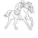 Normal Race Horse coloring page