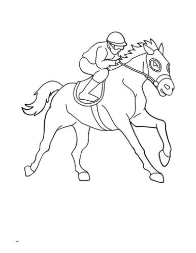 Normal Race Horse coloring page