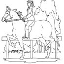 Race Horse Free Idea coloring page