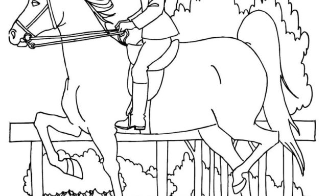 Race Horse Free Idea coloring page