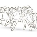 Race Horse Free Pictures coloring page