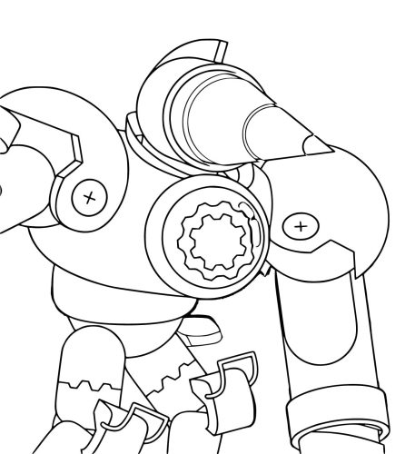 Skibidi Toilet Titan Drill Man coloring page