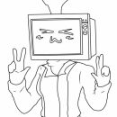 Very Cute TV Woman coloring page